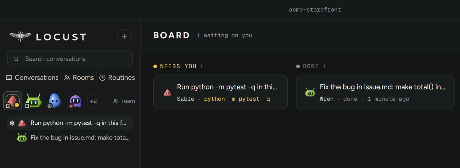 The Board: one conversation needs you, one is done